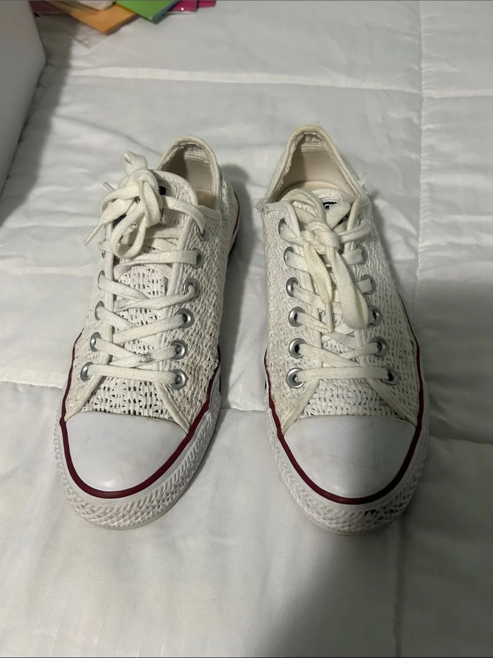 Converse Women's Low-Top Canvas Sneakers in white